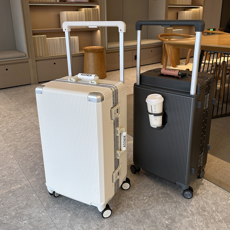 Aluminum Frame Carry On Luggage - Maleta de viaje con asa ancha