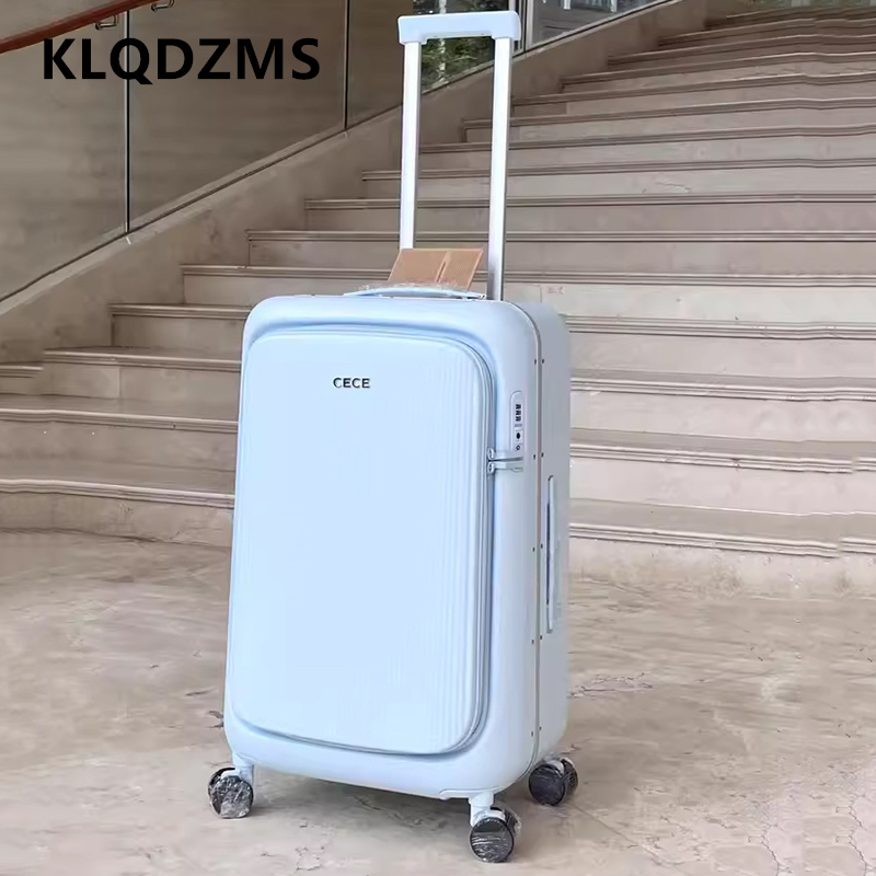 Aluminum Frame Carry On Luggage - KLQDZMS Maleta de Viaje de 24/28