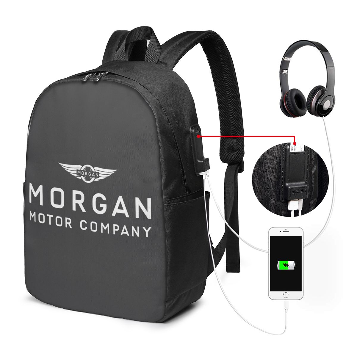 Mochila Morgan Motor Car Compa - Backpacks reseña y precio