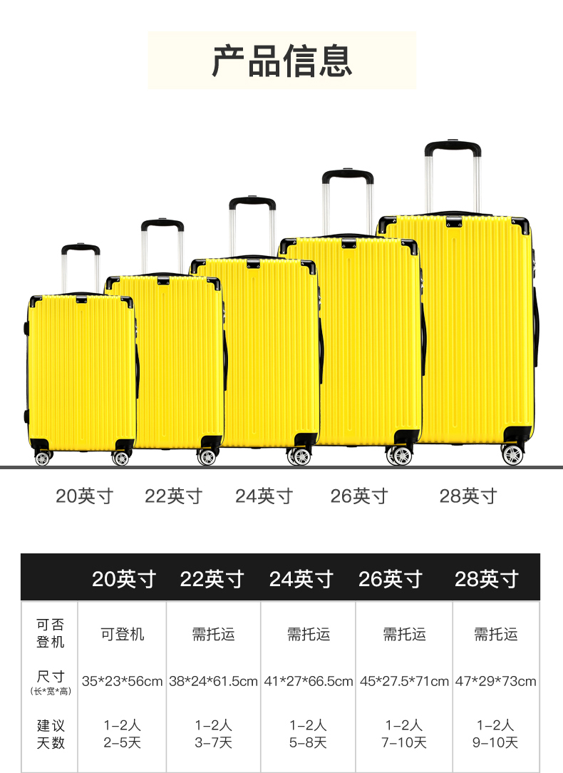 Maleta de equipaje de 20-26 pu - Foldable Rolling Luggage Bag reseña y precio
