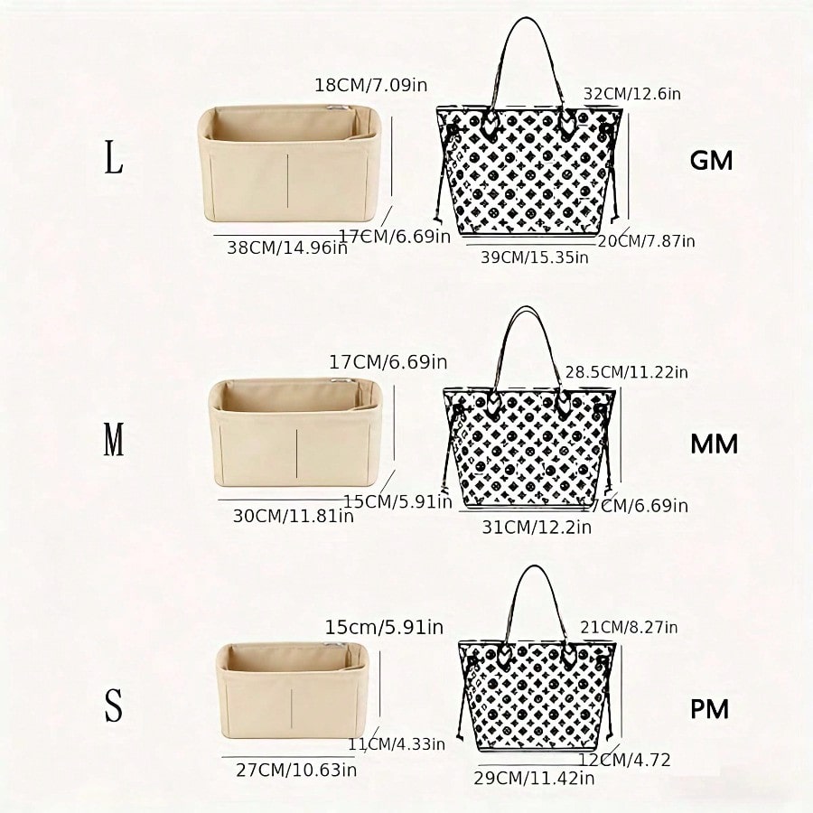 Organizador de bolsos con inse - Handbags reseña y precio