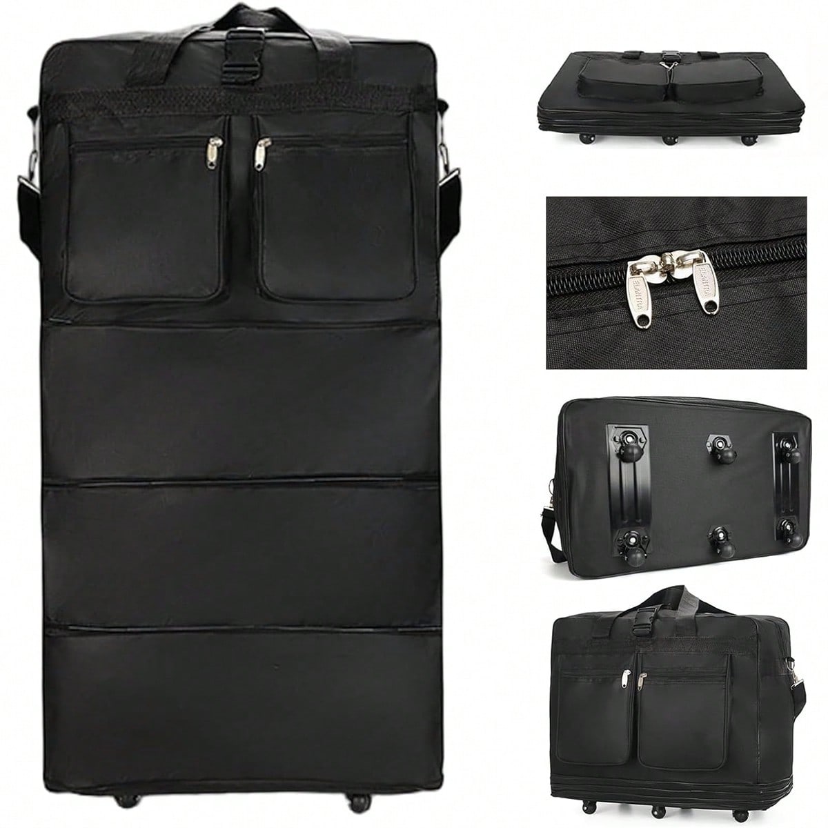 Bolsa de viaje con ruedas, de  - Foldable Rolling Luggage Bag reseña y precio